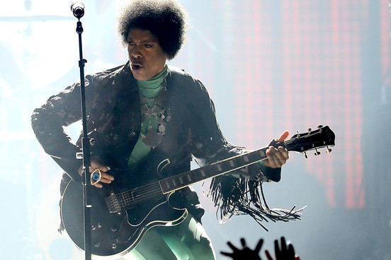 Prince and his guitar