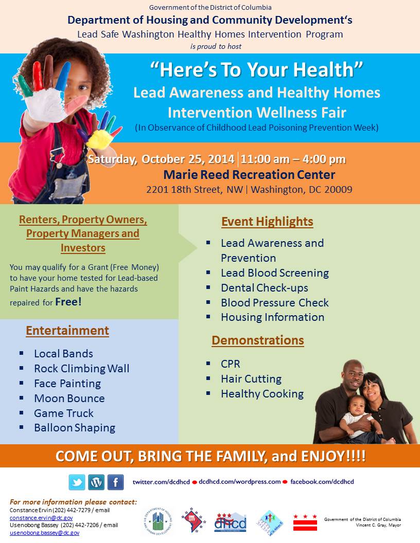“Here’s To Your Health” Lead Awareness and Healthy Homes Intervention