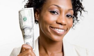 Black Woman With Money