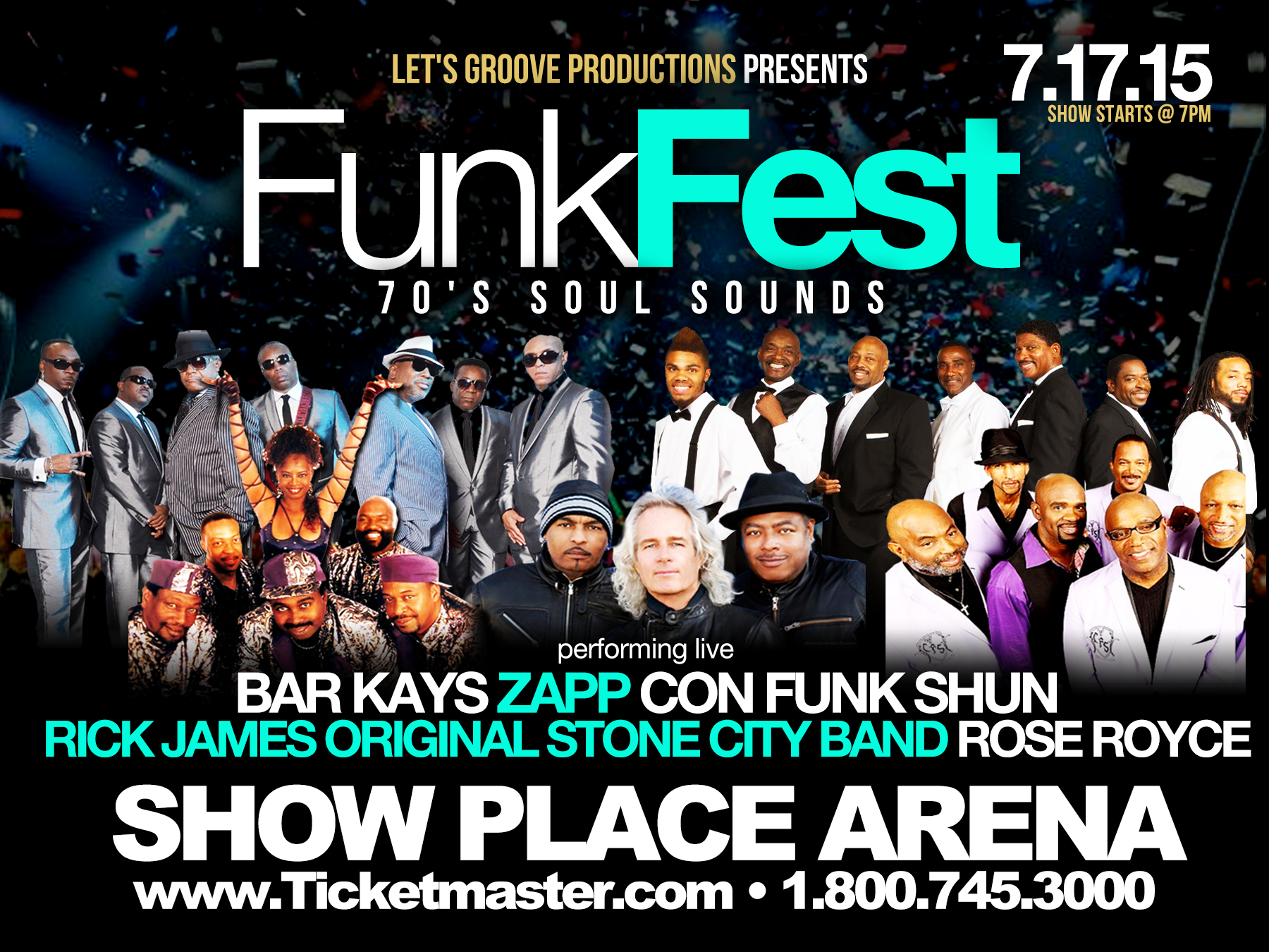 Funk Fest 70’s Soul Sound Showplace Arena (7/17/15) Majic 102.3 92.7