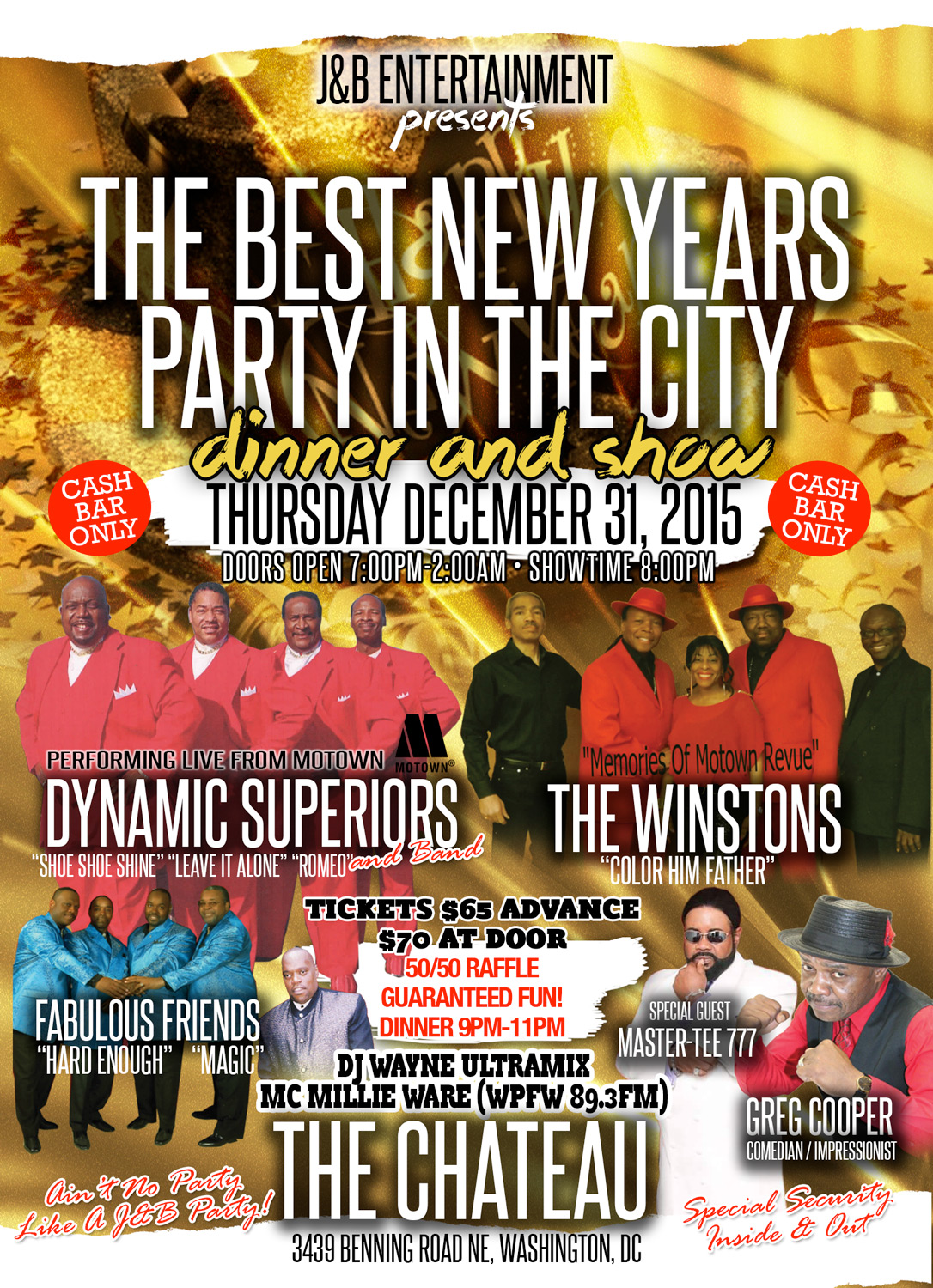 New years party j b ent