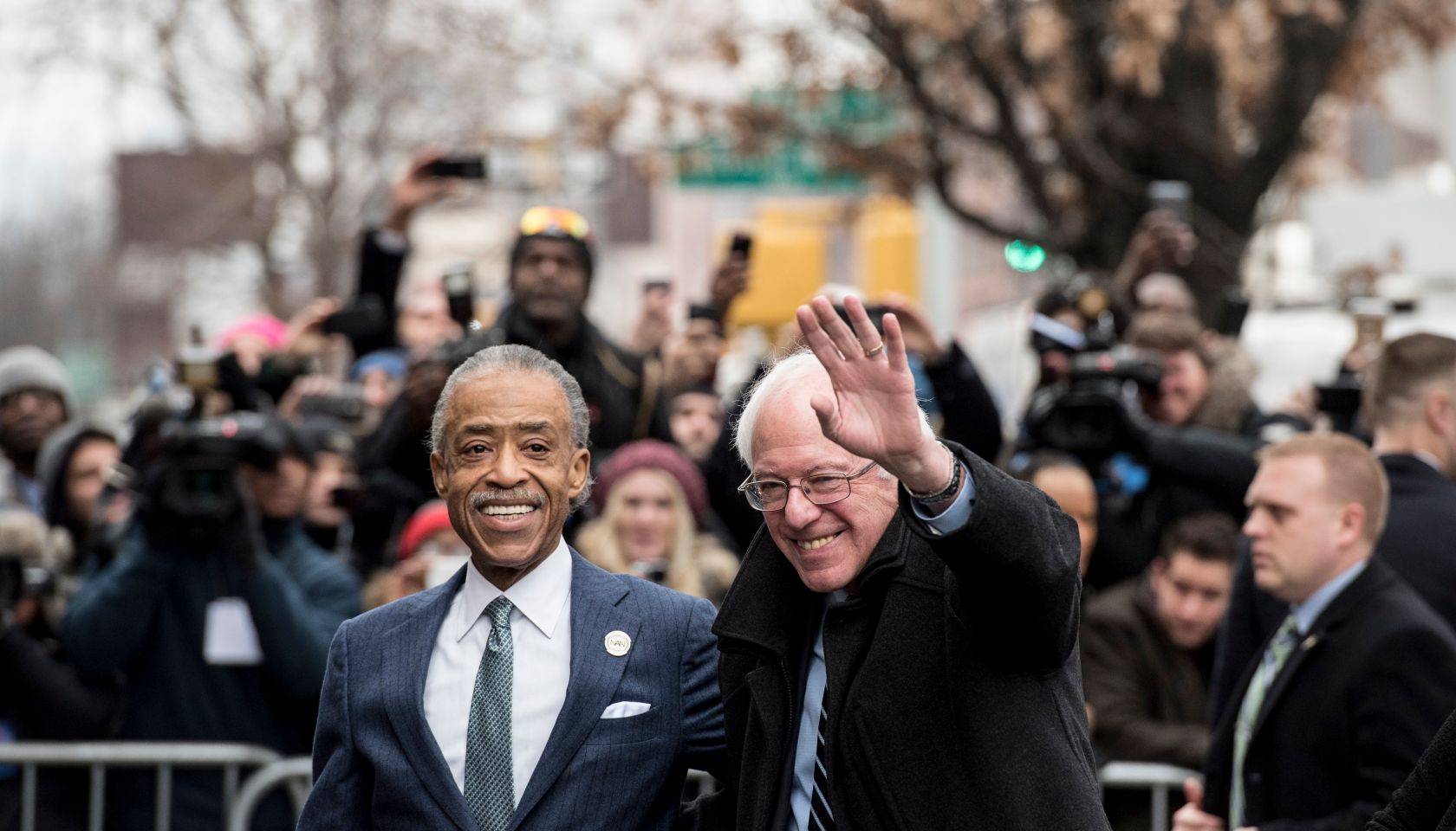 Bernie Sanders Meets With Al Sharpton In New York
