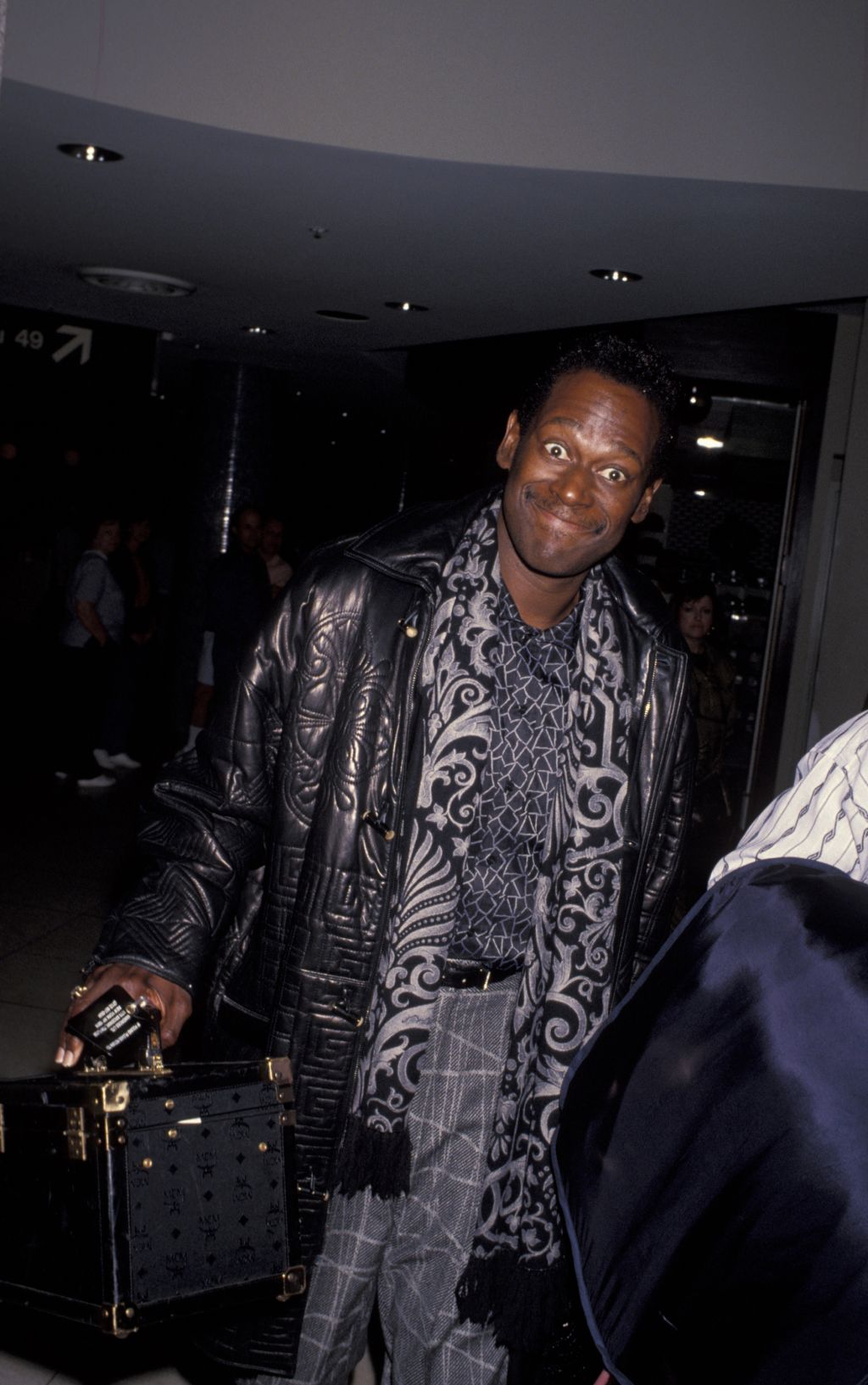 Luther Vandross Arriving At LAX From New York