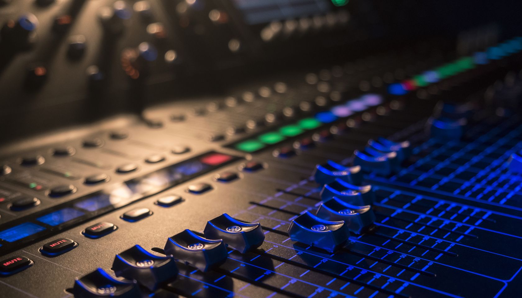 Close-Up Of Sound Mixer