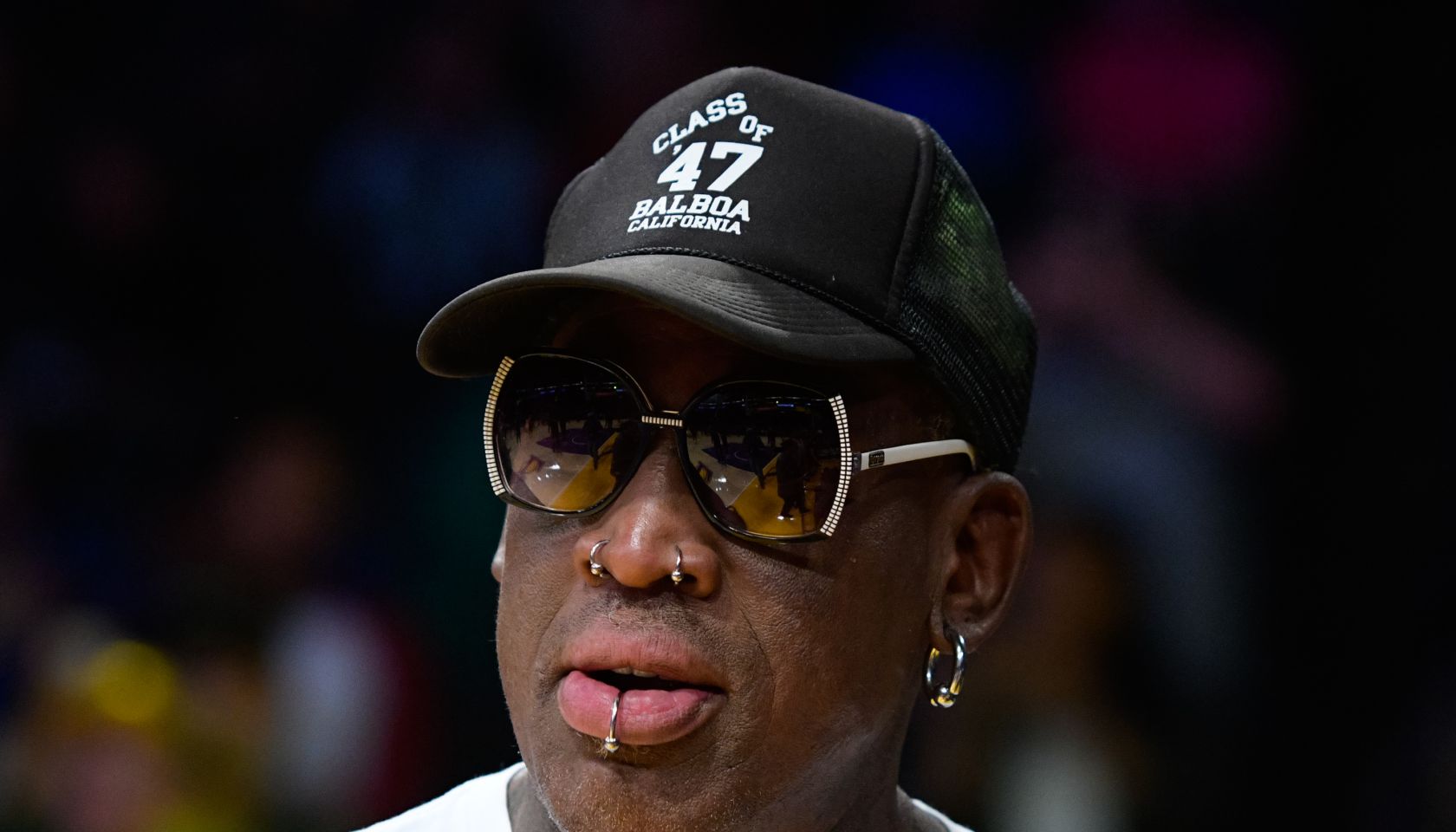 Celebrities At The Los Angeles Lakers Game