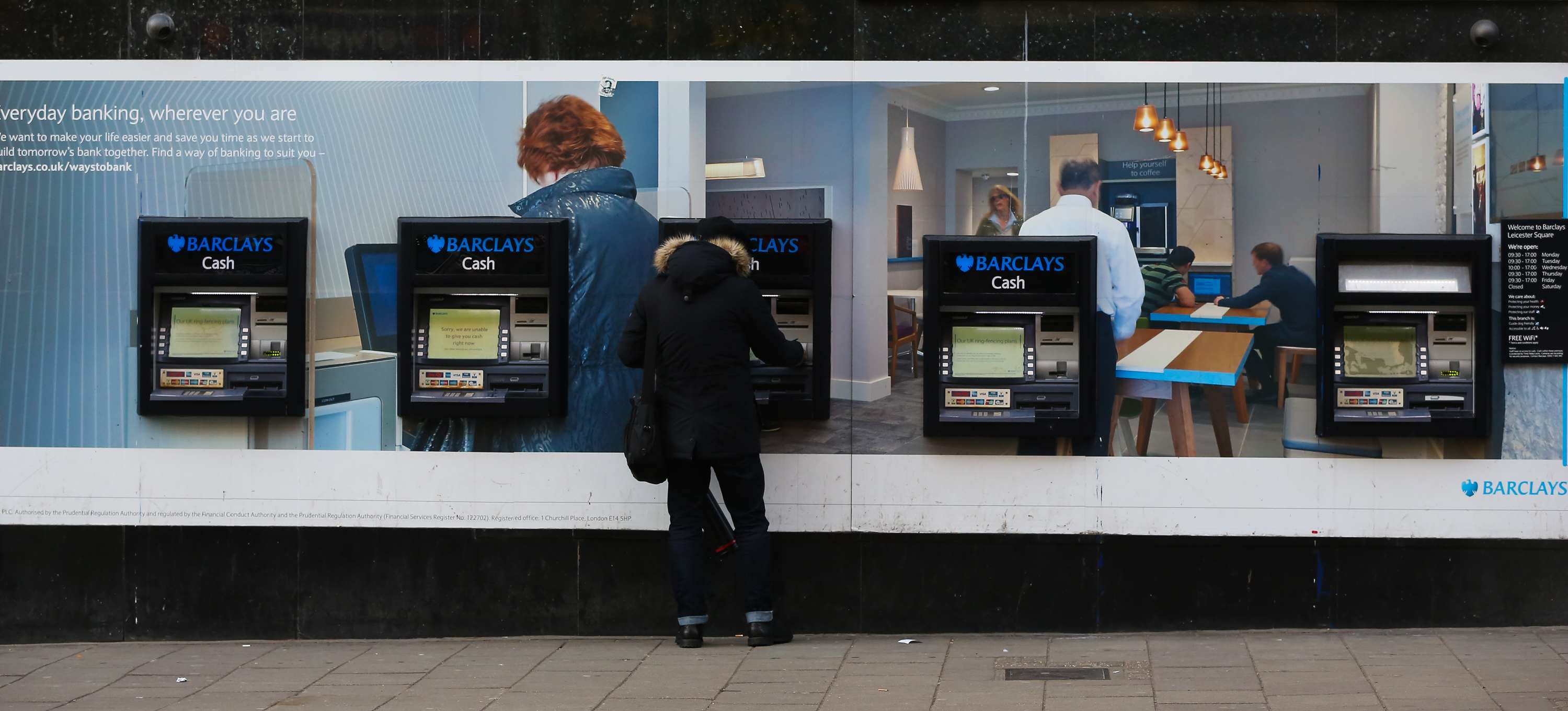 Barclays cashpoint machines