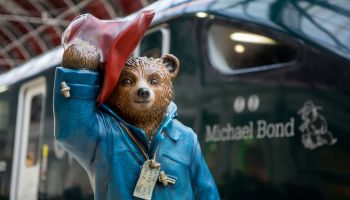 Great Western Railway (GWR) names one of the first of it's new Intercity Express Trains after Paddington Bear author Michael Bond in London