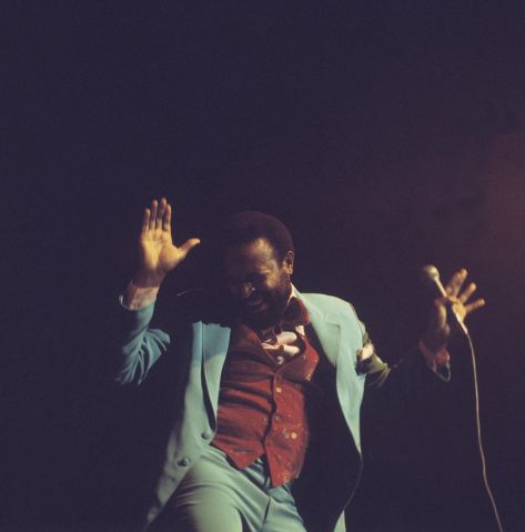 Marvin Gaye Performs On Stage