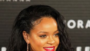 Rihanna attends the 'Fenty Beauty' photocall