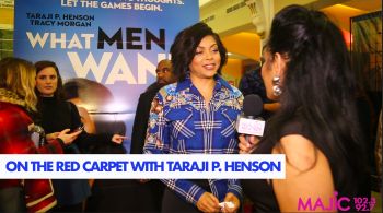 Madelyne Woods & Taraji P. Henson At The What Men Want Washington D.C. Premiere
