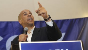 Campaign rally for Newark Mayor and U.S. Senate candidate Cory Booker