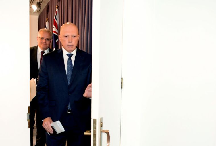 Australia’s former home affairs minister Peter Dutton