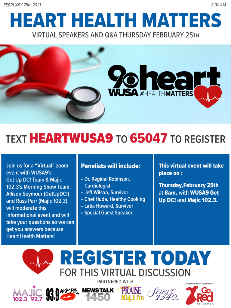 WUSA 9's Heart Health Matters Virtual Event