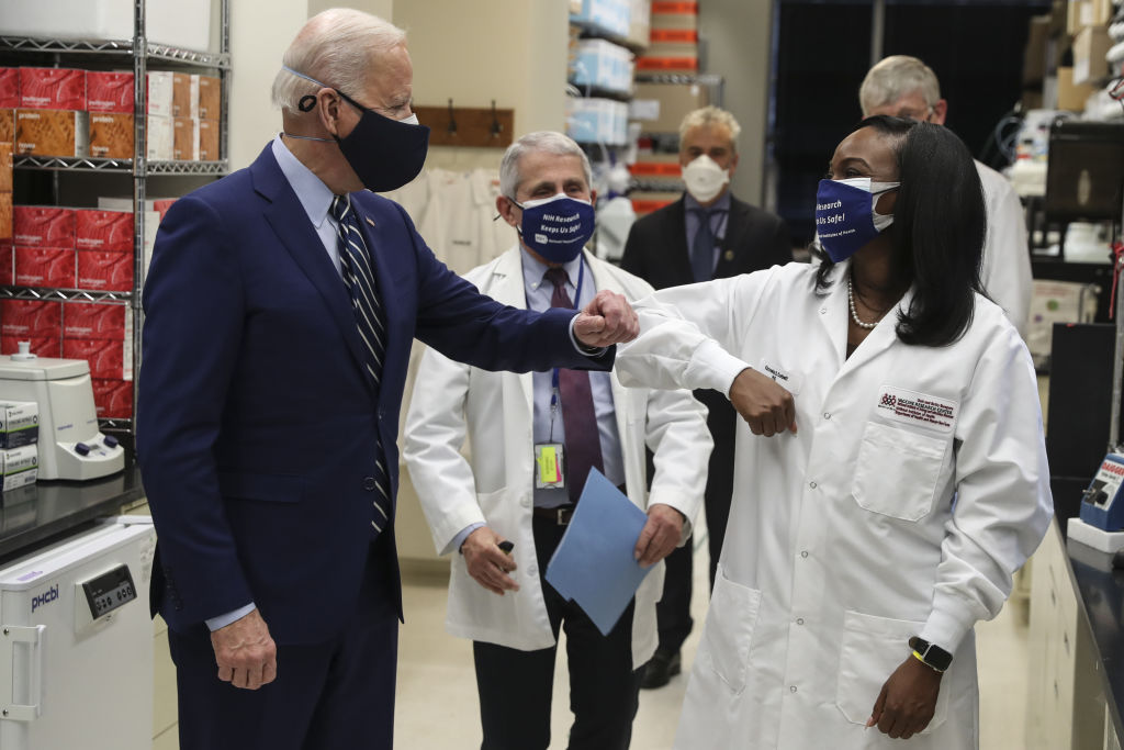 President Biden Visits The National Institutes Of Health