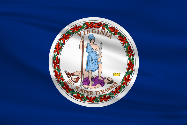 Virginia Waving Flag