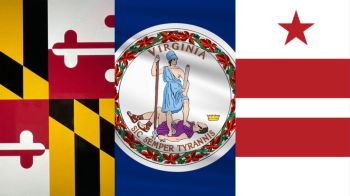 Maryland, Virginia and DC Flags