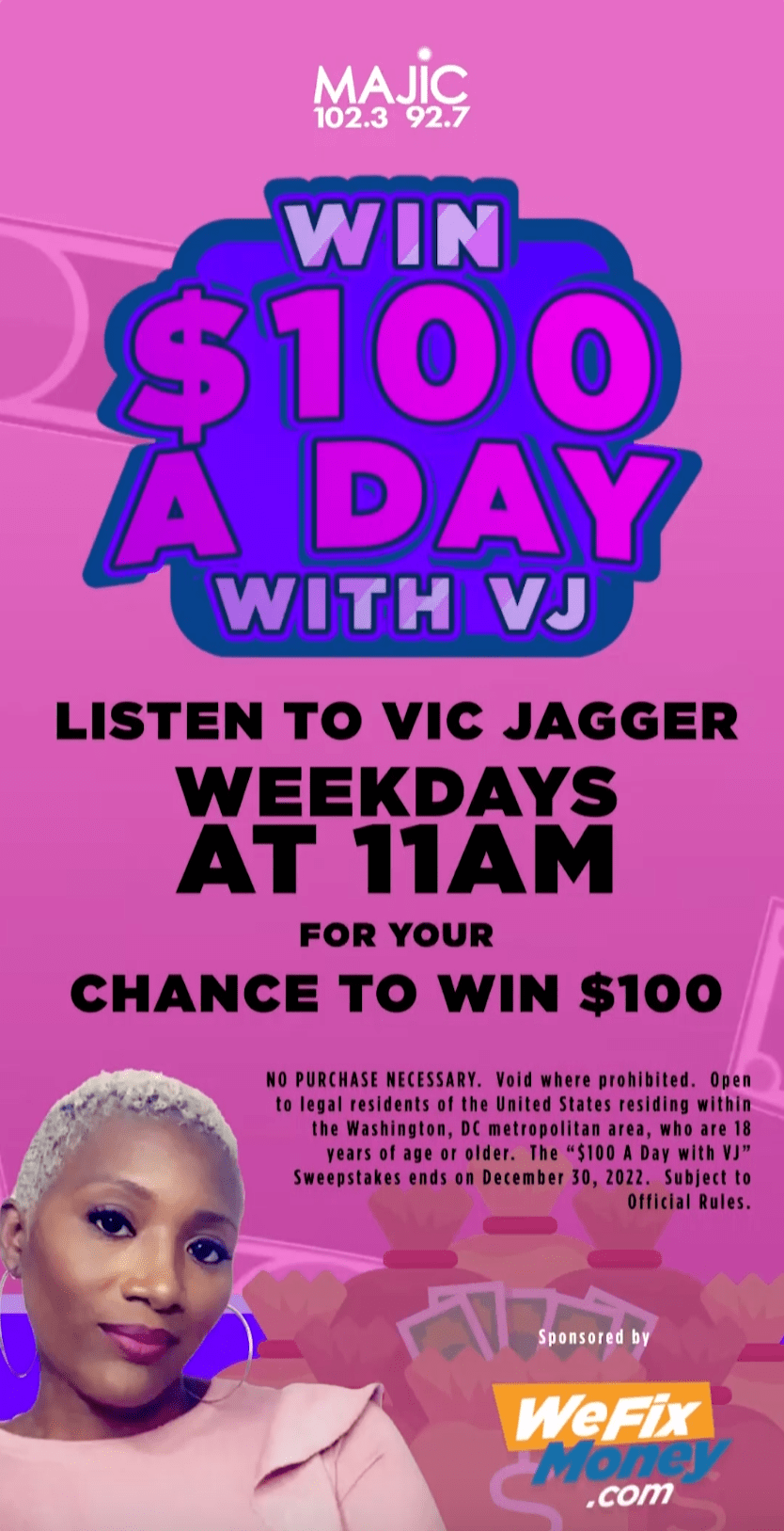 Vic Jagger $100 A Day