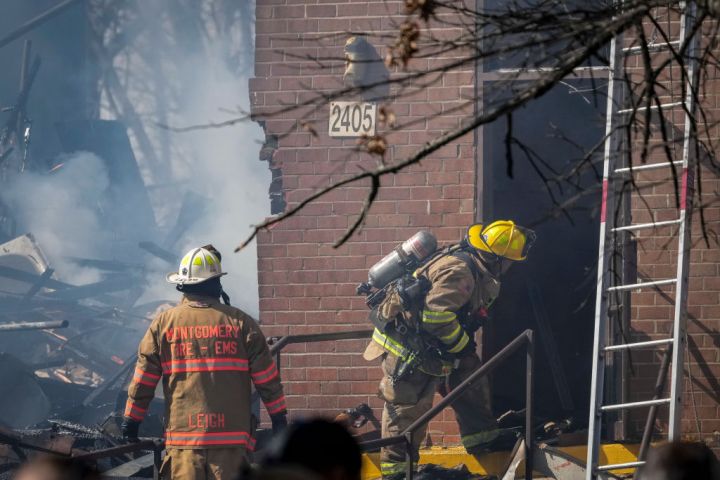 Emergency Crews Respond To Explosion At Silver Spring Apartment Complex