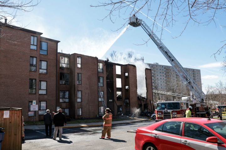Emergency Crews Respond To Explosion At Silver Spring Apartment Complex