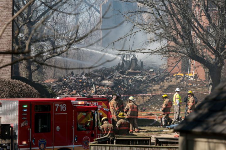 Emergency Crews Respond To Explosion At Silver Spring Apartment Complex