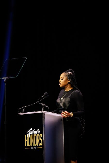 Tamika Mallory at the 2023 Juneteenth Honors