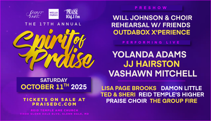 17th Annual Spirit of Praise with White Wells Fargo Logo