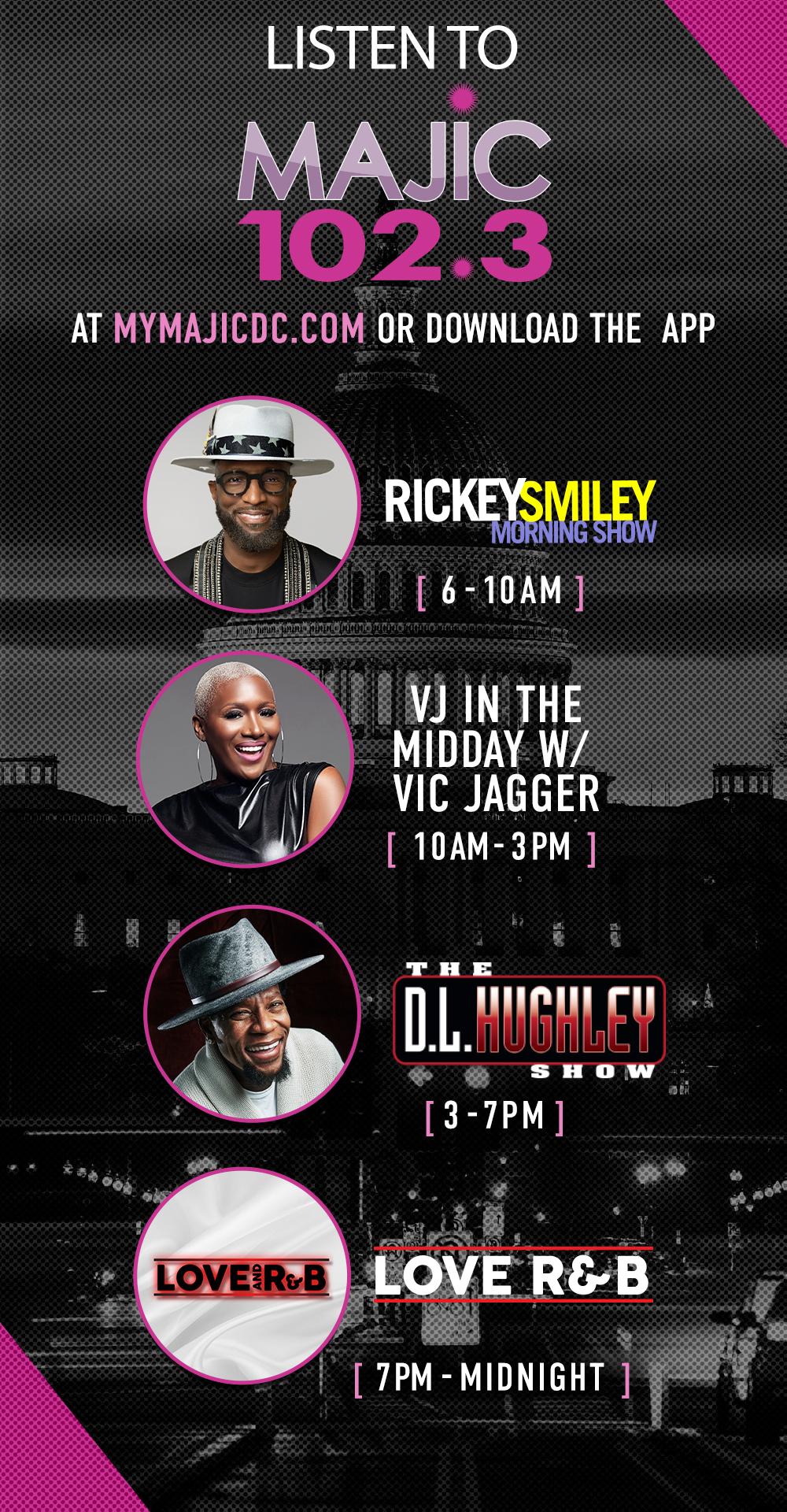 Majic 102.3 The DMV's Home For R&B Lineup