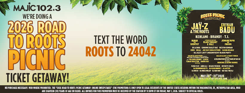 ROOTS PICNIC TICKET GIVEAWAY MAJIC